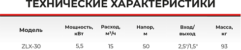 Насос самовсасывающий центробежный ZLX-30-2