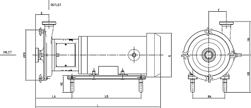 Центробежный насос SLX40-1